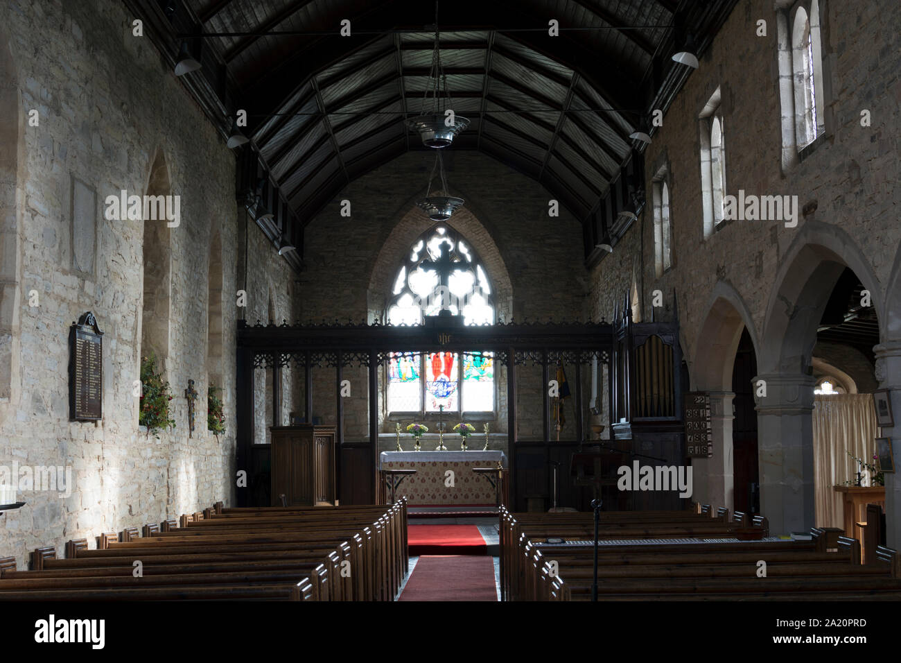 St. Kenelm`s Church, Upton Snodsbury, Worcestershire, England, UK Stock Photo